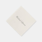 Handwriting Script Name Elegant Schlicht Simple Serviette (Ecke)