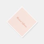 Handwriting Script Name Elegant Schlicht Simple Serviette (Ecke)