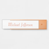 Handwriting Script Name Elegant Schlicht Simple Türschild (Vorderseite )