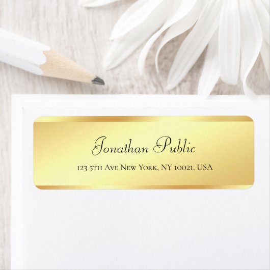 Handwriting Script Name Gold Look Eleganter Luxus (Insitu)