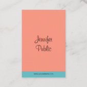 Handwriting Script Name Trending Modern Elegante Visitenkarte (Vorderseite)