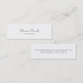 Handwriting-Skript Einfache trendige Visitenkarte (Vorne/Hinten)