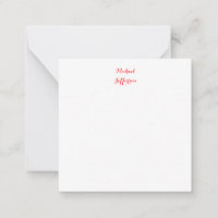 Handwriting-Skript Elegant Schlicht Simple Red Whi