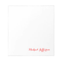 Handwriting-Skript Elegant Schlicht Simple Red Whi