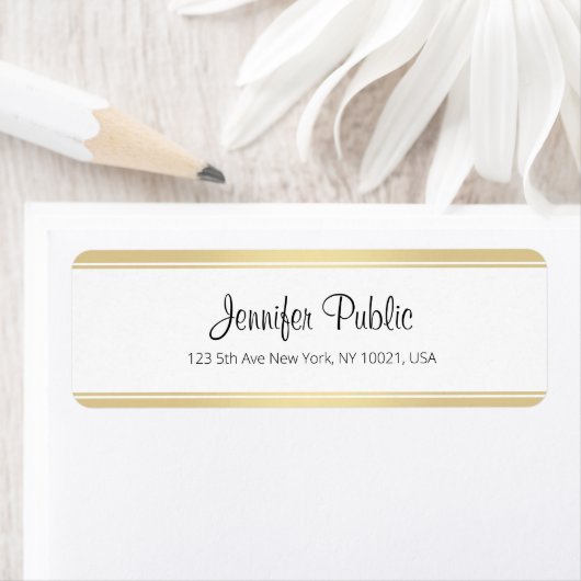 Handwriting-Skript Elegante Simple Template Gold (Insitu)
