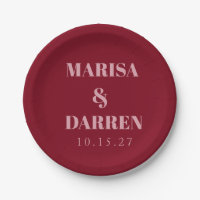 Handwriting-Skript Red Pink Custom Wedding