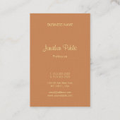 Handwriting-Skriptname Beruflich Luxus Visitenkarte (Rückseite)