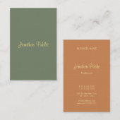 Handwriting-Skriptname Beruflich Luxus Visitenkarte (Vorne/Hinten)