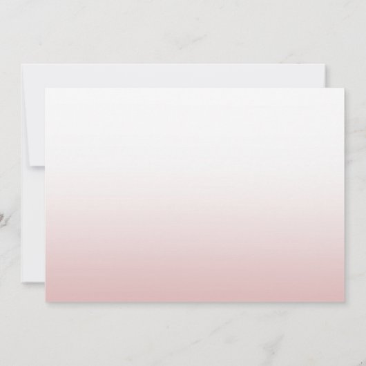 Handwriting-Skriptname Elegante Rose Gold-Vorlage Mitteilungskarte (Rückseite)