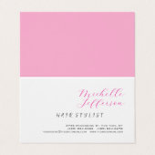 Handwriting Trendy Faltes Skripthandschrift für Ha Visitenkarten (Außenseite Aufgefaltet)