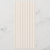 Handwriting Typografy Retro Wedding Menu Menükarte (Rückseite)