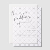 Handwriting with Heart Modern Wedding Pergament Einladungen (Versetzt (Einladung))