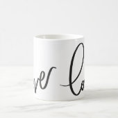 Handwritten Calligraphy Script love  Kaffeetasse (Mittel)
