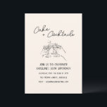 Handwritten Cocktail Doodle 30th Birthday Party Einladung<br><div class="desc">This modern birthday invitation features a simple “Cake and Cocktails” headline with a hand drawn martini toast illustration for a relaxed celebration vibe. The clean neutral layout feels fun, stylish, and perfect for an adult birthday gathering with friends. It’s ideal for milestone celebrations like a 30th birthday cocktail party with...</div>