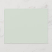Handwritten Font Sage Green Recipe For The Bride (Rückseite)