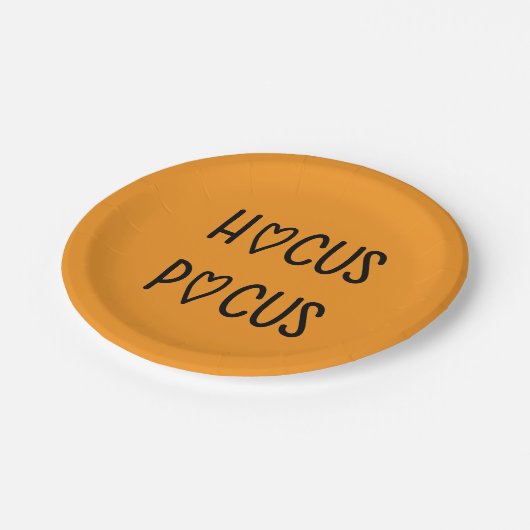 Handwritten hocus pocus pappteller (Schrägansicht)