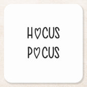 Handwritten hocus pocus rechteckiger pappuntersetzer (Vorderseite)