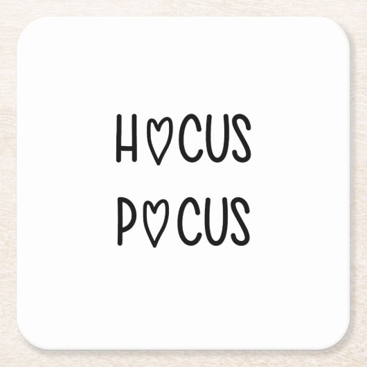 Handwritten hocus pocus rechteckiger pappuntersetzer (Vorderseite)