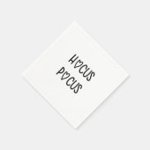Handwritten hocus pocus serviette (Ecke)