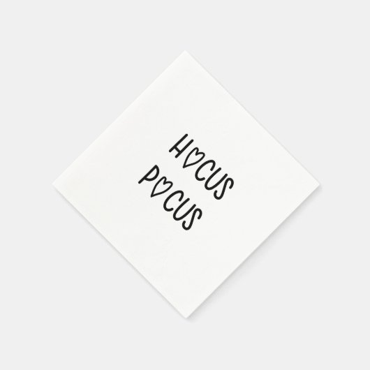 Handwritten hocus pocus serviette (Ecke)