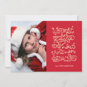 Handwritten Holiday Greetings Feiertagskarte