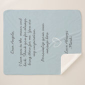 handwritten love letter or message custom sherpadecke (Vorderseite (Horizontal))