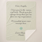 handwritten love letter or message custom  sherpadecke (Vorderseite)