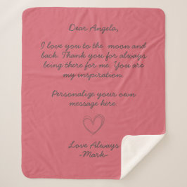handwritten love letter or message custom sherpadecke