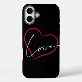 handwritten love poster  iPhone 16 plus hülle