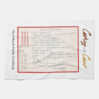 Handwritten Marinade Recipe Mutter Handtuch
