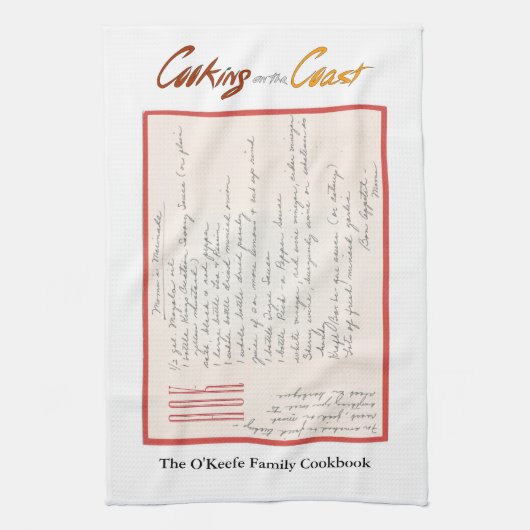 Handwritten Marinade Recipe Mutter Handtuch (Vertikal)