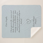Handwritten Message Personalize Text Sherpadecke (Vorderseite (Horizontal))