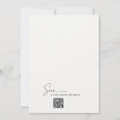 Handwritten Modern MInimal Script Bridal Shower Einladung (Rückseite)