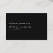 Handwritten Monogramm großen Typs Visitenkarte (Rückseite)