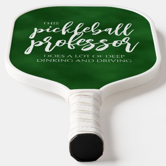 Handwritten Pickleball Professor Dinks Chalkboard Pickleball Schläger (Ablage )