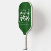 Handwritten Pickleball Professor Dinks Chalkboard Pickleball Schläger (Links)