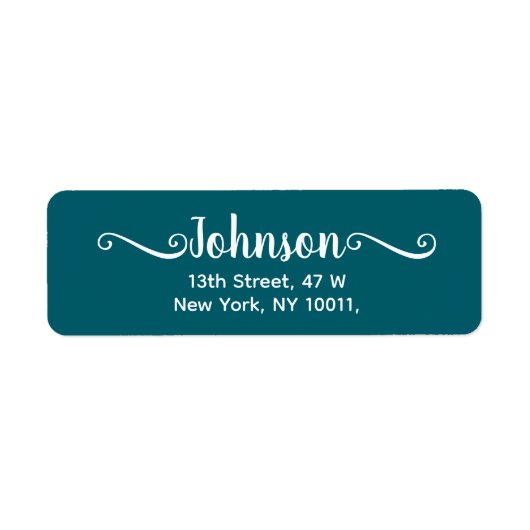 Handwritten Script Blue Label (Vorne)