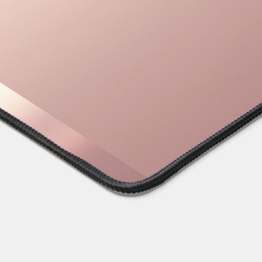 Handwritten Script Name Elegant Rose Gold Modern Schreibtischunterlage (Ecke)