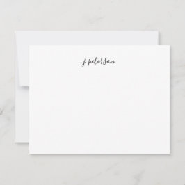 Handwritten Script Name Mitteilungskarte