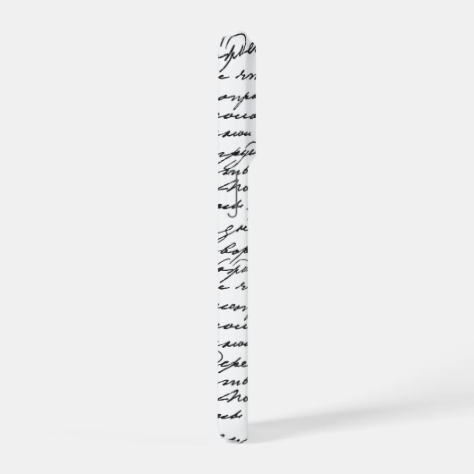 Handwritten Script Personalized 2 Photo Layout iPhone Hülle (Rechte Seite)