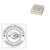 Handwritten Simple Tropical Fish Custom Book Gummistempel (Stempel)