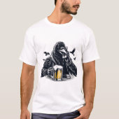 Handy-Bier-Crossart-Design T-Shirt (Vorderseite)