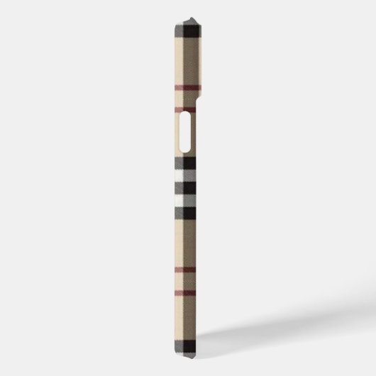 Handy Case Beige Kariert (Rückseite / Rechts)