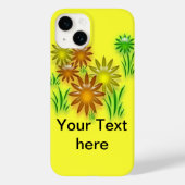 Handy Case - Drei dimensionale Neon Daisies (Rückseite)