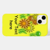 Handy Case - Drei dimensionale Neon Daisies (Rückseite (Horizontal))