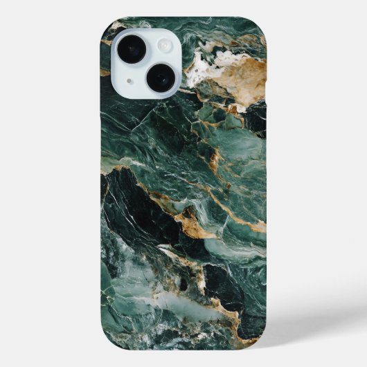 Handy-Case für Deep Forest Green Marble Case-Mate iPhone Hülle (Rückseite)