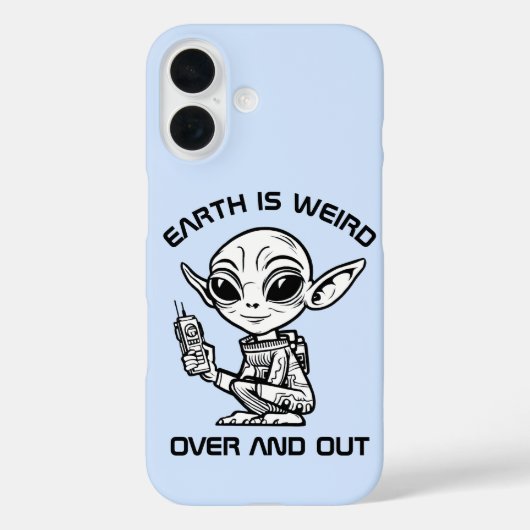 Handy-Case für Schwarzweiß-Alien Case-Mate iPhone Hülle (Rückseite)