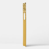 Handy Case Gold Glitzer Elegantes Skript (Rückseite / Rechts)