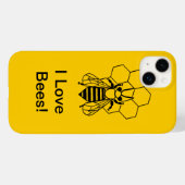 Handy Case - Ich Liebe Bienen! (Rückseite (Horizontal))