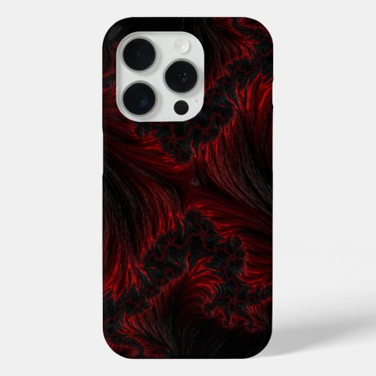 Handy Case - iPhone red x black Water (Rückseite)
